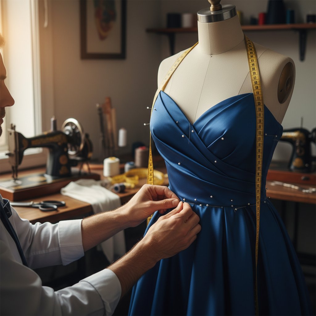 Custom clothing fitting session