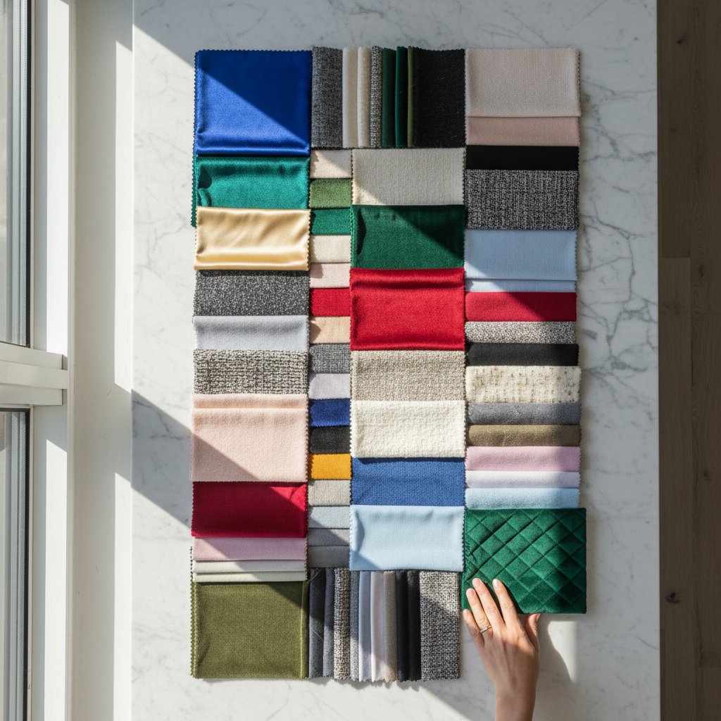 Fabric selection for custom suits